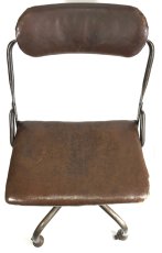 画像2: 1930-40's "Machine age" Swivel Desk Chair (2)