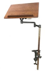 画像2: ☆ 1910's “Cast Iron” Pivoting Swing Arm Book Stand ☆ (2)