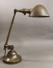 画像1: 1910-20's "O.C.White" Brass Telescopic Desk Lamp (1)