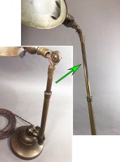 画像16: 1910-20's "O.C.White" Brass Telescopic Desk Lamp (16)