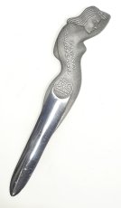 画像4: 1920-40's "Art Deco Nude Lady" Aluminum Letter Opener (4)