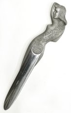 画像1: 1920-40's "Art Deco Nude Lady" Aluminum Letter Opener (1)