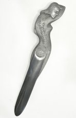 画像4: 1920-40's "Art Deco Nude Lady" Aluminum Letter Opener (4)