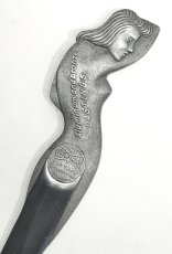 画像3: 1920-40's "Art Deco Nude Lady" Aluminum Letter Opener (3)