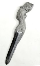 画像4: 1920-40's "Art Deco Nude Lady" Aluminum Letter Opener (4)