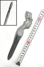 画像5: 1920-40's "Art Deco Nude Lady" Aluminum Letter Opener (5)