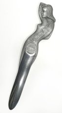 画像1: 1920-40's "Art Deco Nude Lady" Aluminum Letter Opener (1)