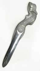 画像1: 1920-40's "Art Deco Nude Lady" Aluminum Letter Opener (1)