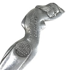 画像4: 1920-40's "Art Deco Nude Lady" Aluminum Letter Opener (4)