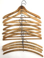 画像1: 11-sets "Advertising" Wood Hangers (1)