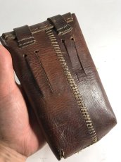 画像3: 1940's Saddle Leather Belt Pouch  (3)