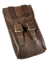 画像1: 1940's Saddle Leather Belt Pouch  (1)