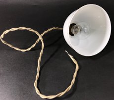 画像6: 1930-40's Art Deco "Milk Glass Shade" Pendant Lamp (6)