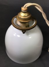 画像4: 1930-40's Art Deco "Milk Glass Shade" Pendant Lamp (4)