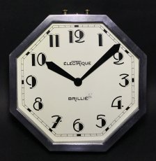 画像5: 1930's French "BRILLIE" Octagon Wall Clock (5)