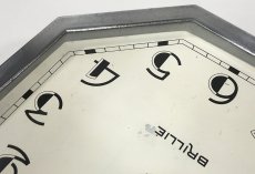 画像9: 1930's French "BRILLIE" Octagon Wall Clock (9)