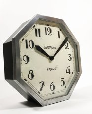 画像1: 1930's French "BRILLIE" Octagon Wall Clock (1)