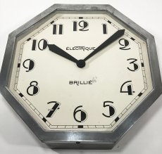 画像6: 1930's French "BRILLIE" Octagon Wall Clock (6)