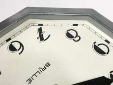 画像8: 1930's French "BRILLIE" Octagon Wall Clock (8)