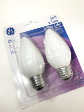 画像3: ☆新品色☆ White Candle Light Bulb【5パック = 10個】 (3)