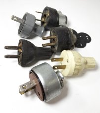 画像1: 6-set Vintage Electric Plugs (1)