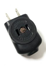 画像2: 1920-30's Black Electric Plug with 2-Outlets (2)