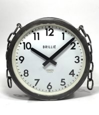 画像3: 1950's【BRILLIE】 “Double-Sided” French Factory Clock (3)