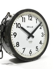 画像1: 1950's【BRILLIE】 “Double-Sided” French Factory Clock (1)