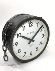 画像2: 1950's【BRILLIE】 “Double-Sided” French Factory Clock (2)