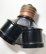 画像2: 1910-20’s 【HEMCO】Bakelite Double Socket Splitter (2)