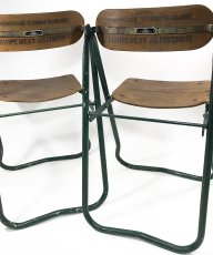 画像11: 1940-50's ☆BIENAISE☆ Folding Chair 【２脚セット】 (11)