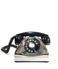 画像2: - 実働品 -  1940's U.S.ARMY Chromed Telephone ☆ ROYAL CHROME ☆ ☆ バックプレート付き ☆ (2)