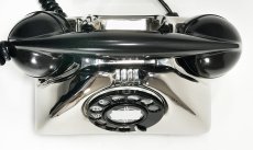 画像7: - 実働品 -  1940's U.S.ARMY Chromed Telephone ☆ ROYAL CHROME ☆ ☆ バックプレート付き ☆ (7)