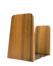 画像1: 1950-60's “Mid Century” Teak Wood Bookends (1)