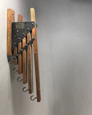 画像8: 1920-30's "Holds more Hanger" Wood＆STEEL Folding Hanger (8)