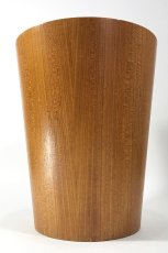 画像11: 1950-60's “Mid-Century Modern” Teak Wood Waste Basket (11)