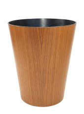 画像5: 1950-60's “Mid-Century Modern” Teak Wood Waste Basket (5)