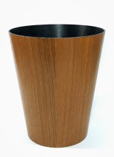 画像7: 1950-60's “Mid-Century Modern” Teak Wood Waste Basket (7)