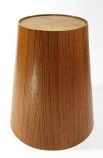 画像12: 1950-60's “Mid-Century Modern” Teak Wood Waste Basket (12)