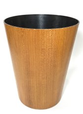 画像4: 1950-60's “Mid-Century Modern” Teak Wood Waste Basket (4)