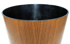 画像2: 1950-60's “Mid-Century Modern” Teak Wood Waste Basket (2)