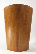 画像12: 1950-60's “Mid-Century Modern” Teak Wood Waste Basket (12)