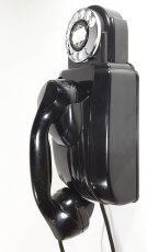 画像11: - 実働品 - （ひかり電話可） Early-1930's “Very!! Art Deco” Streamlined Bakelite Telephone (11)