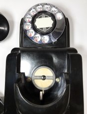 画像8: - 実働品 - （ひかり電話可） Early-1930's “Very!! Art Deco” Streamlined Bakelite Telephone (8)