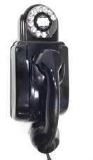 画像1: - 実働品 - （ひかり電話可） Early-1930's “Very!! Art Deco” Streamlined Bakelite Telephone (1)