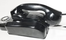 画像17: - 実働品 - （ひかり電話可） Early-1930's “Very!! Art Deco” Streamlined Bakelite Telephone (17)