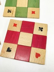 画像5: 1950's “4 colors” Wooden Coasters 【Made in West Germany】 (5)