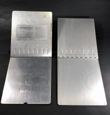 画像4: 1940-50's【American Hospital Supply Co.】 "Machine Age" Aluminum Riveted BINDER (4)