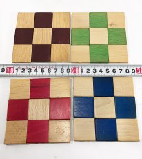 画像8: 1950's “4 colors” Wooden Coasters 【Made in West Germany】 (8)