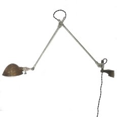 画像1: 1930's【O.C.White】 “Double Arm”  Wall-Mounted Task Light (1)